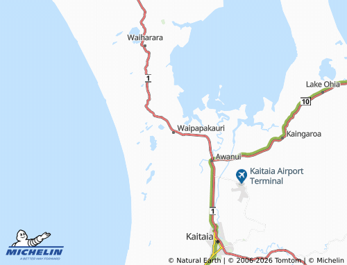 Mapa MICHELIN Waipapakauri - ViaMichelin