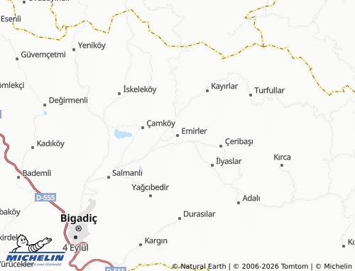 MICHELIN Emirler map - ViaMichelin