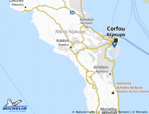 Mapa MICHELIN Pelekas - ViaMichelin