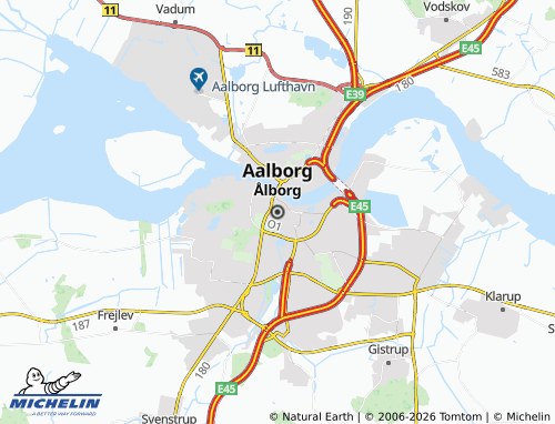 MICHELIN-Landkarte Aalborg - ViaMichelin