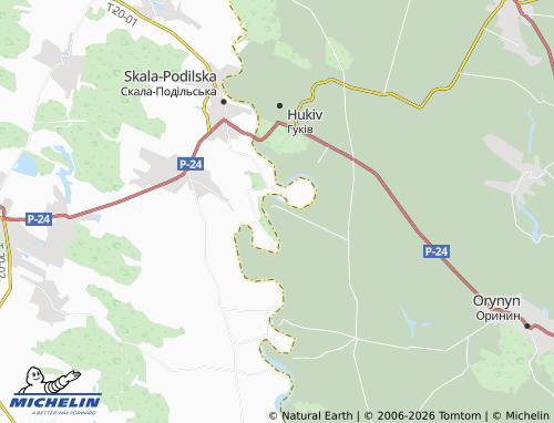 MICHELIN Mala Berezhanka map - ViaMichelin