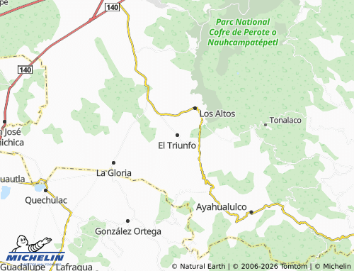 Mapa MICHELIN El Triunfo - ViaMichelin