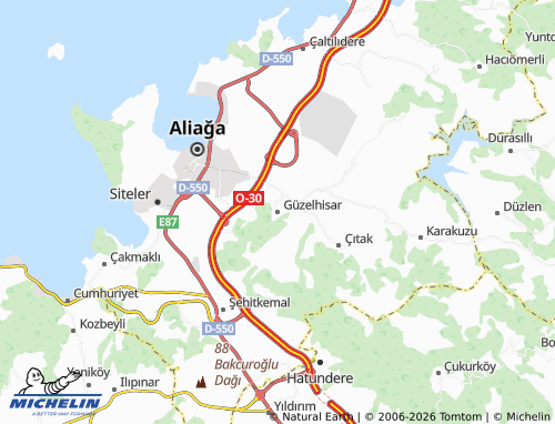 MICHELIN Güzelhisar map - ViaMichelin