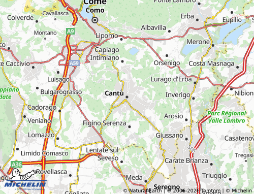 MICHELIN Cantù map - ViaMichelin