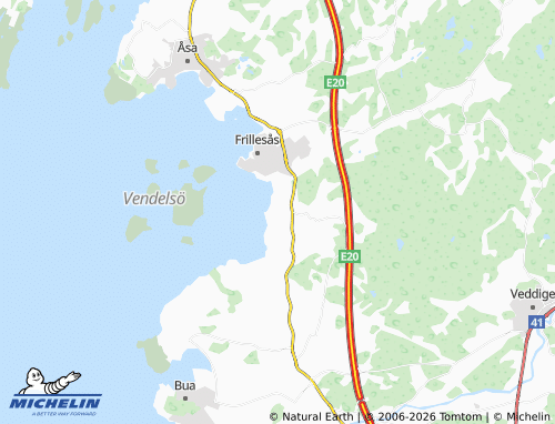 Carte MICHELIN Stråvalla Strand - ViaMichelin