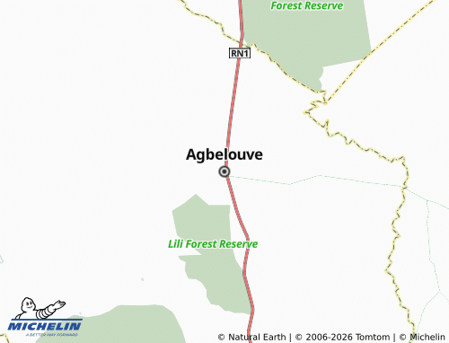 MICHELIN Agbelouve map - ViaMichelin