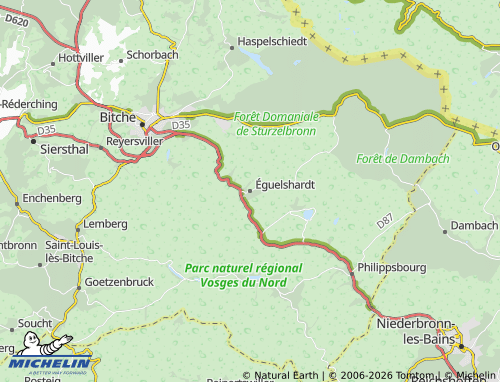 Kaart MICHELIN Éguelshardt - ViaMichelin
