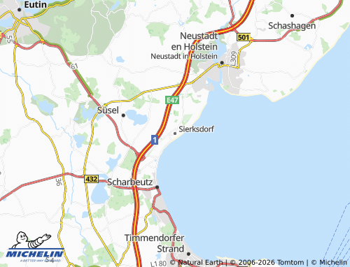 MICHELIN Sierksdorf map - ViaMichelin