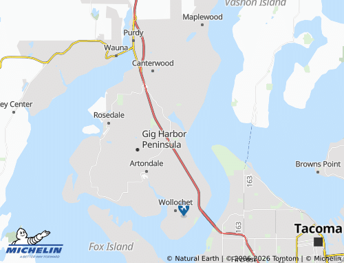Mapa MICHELIN Gig Harbor - ViaMichelin