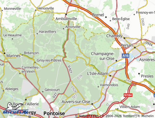 MICHELIN Labbeville map - ViaMichelin