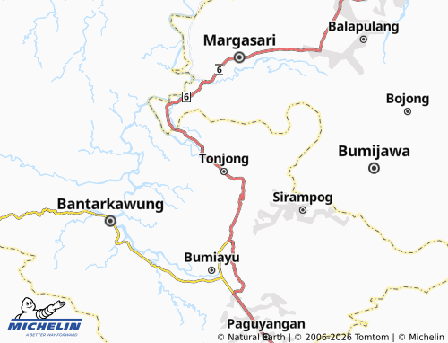 MICHELIN Tonjong map - ViaMichelin