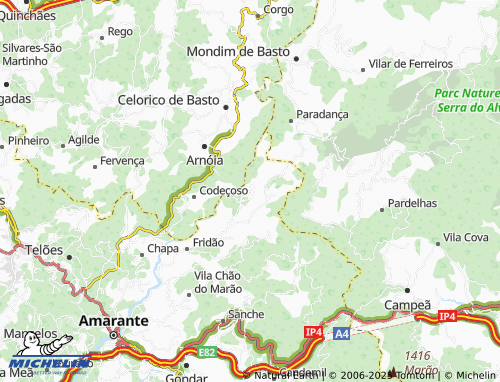 MICHELIN Rebordelo map - ViaMichelin