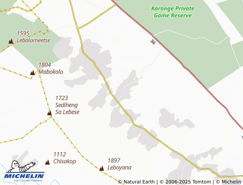 MICHELIN Ga-Mamatlhola map - ViaMichelin