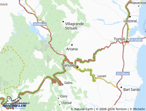 Mapa MICHELIN Elini - ViaMichelin