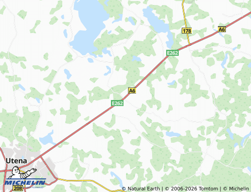 MICHELIN Radeikiai map - ViaMichelin