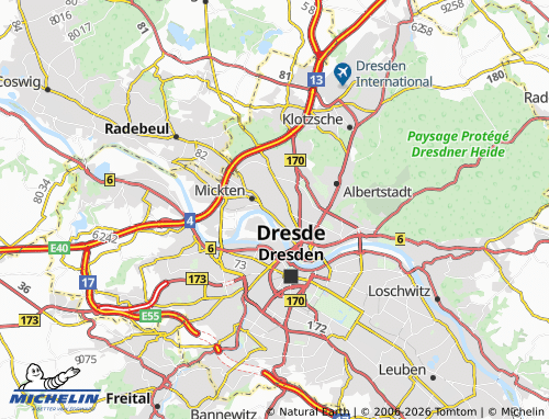 MICHELIN Pieschen Süd map - ViaMichelin