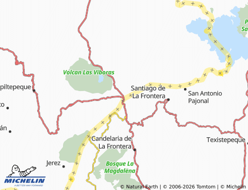 MICHELIN-Landkarte San Cristóbal Frontera - ViaMichelin