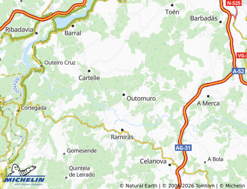 Mapa MICHELIN Outomuro - ViaMichelin