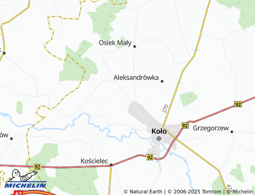MICHELIN Borki map - ViaMichelin