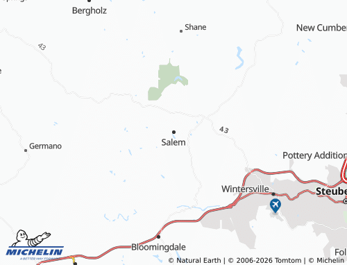 Carte MICHELIN Salem - ViaMichelin