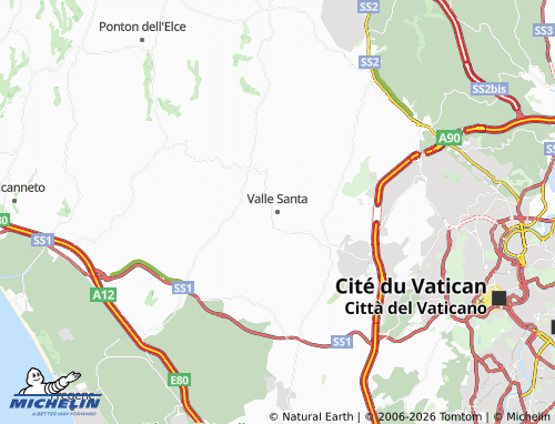 MICHELIN-Landkarte Valle Santa - ViaMichelin