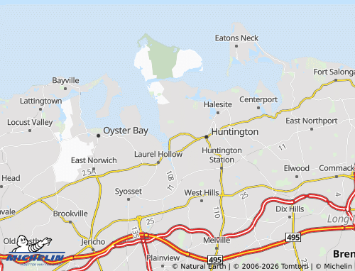 Mapa MICHELIN Cold Spring Harbor - ViaMichelin