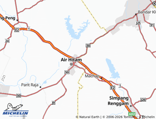 Mapa MICHELIN Ayer Hitam - ViaMichelin