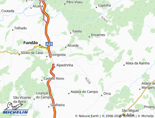 MICHELIN Cortiçada map - ViaMichelin