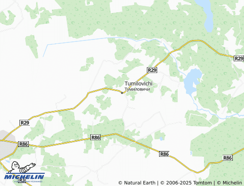 MICHELIN Tumilovichi map - ViaMichelin