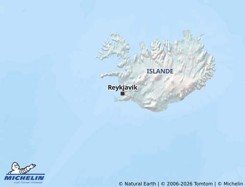 MICHELIN Iceland map - ViaMichelin