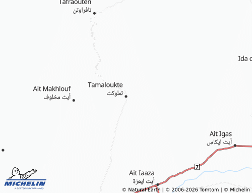 Carte MICHELIN Tamaloukte - ViaMichelin