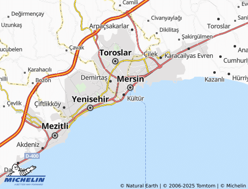 MICHELIN Kültür map - ViaMichelin