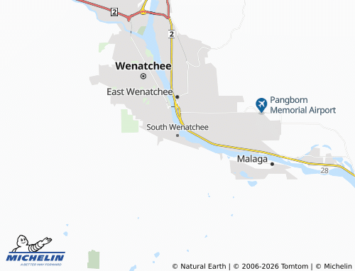 Mapa MICHELIN South Wenatchee - ViaMichelin