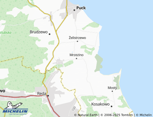 MICHELIN Mrzezino map - ViaMichelin