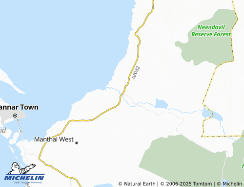 MICHELIN Vidathaltheevu East map - ViaMichelin