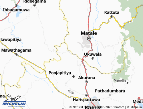 Mappa MICHELIN Uggala Janapadaya - ViaMichelin