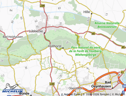 MICHELIN-Landkarte Hüllhorst - ViaMichelin