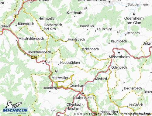 MICHELIN Schweinschied map - ViaMichelin