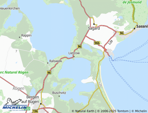 MICHELIN Lietzow map - ViaMichelin