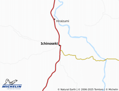 MICHELIN Ichinoseki map - ViaMichelin
