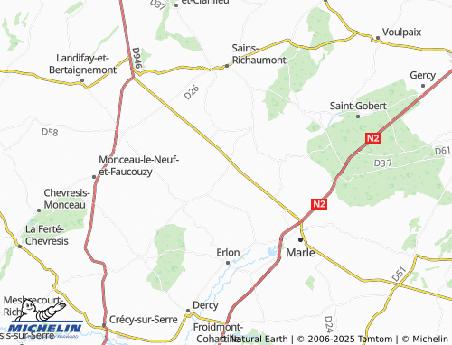 Carte MICHELIN Champcourt - ViaMichelin