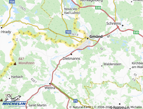 MICHELIN Dietmanns map - ViaMichelin