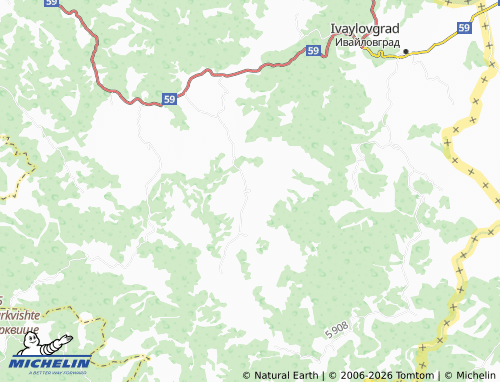 MICHELIN-Landkarte Plevun - ViaMichelin
