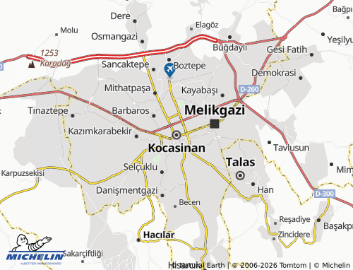 Mapa MICHELIN Kocasinan - ViaMichelin