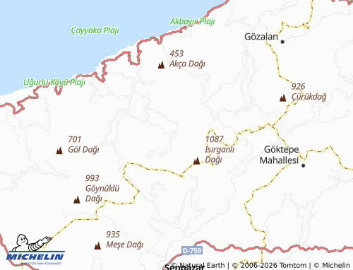 Mappa MICHELIN İshakça - ViaMichelin