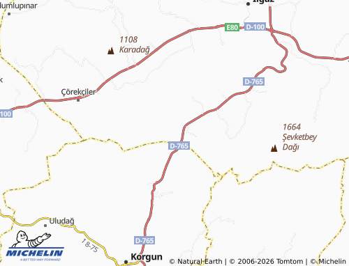 MICHELIN Ericek map - ViaMichelin
