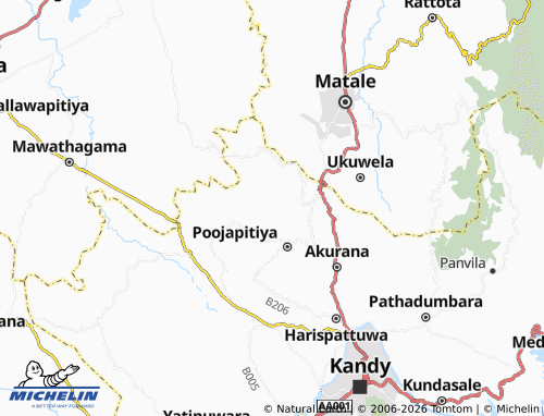 MICHELIN Godahena map - ViaMichelin