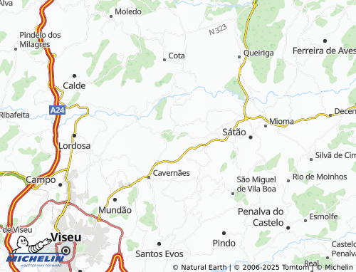 MICHELIN Nogueira de Cima map - ViaMichelin