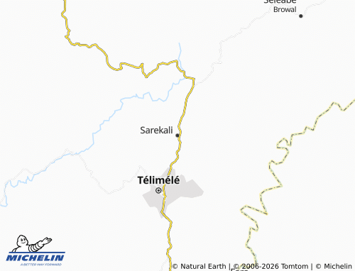 MICHELIN-Landkarte Sarekali - ViaMichelin