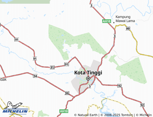 MICHELIN Kampung Batu Ampat map - ViaMichelin